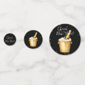 Feiern zum neuen Jahr Konfetti (Rückseiten)