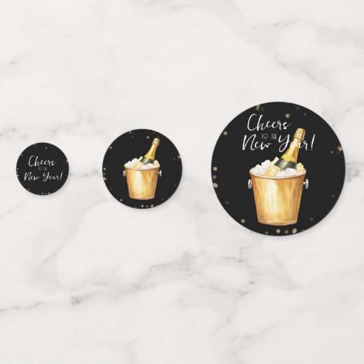 Feiern zum neuen Jahr Konfetti (Rückseiten)