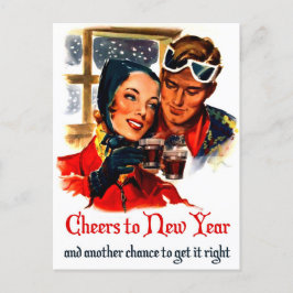 Feiern zum neuen Jahr Postkarte