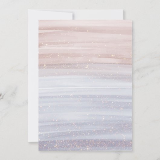 Feiern zum neuen Jahr | Sekt Einladung (Rückseite)