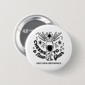 Feiern zum Neujahrsfest Button (Vorne & Hinten)