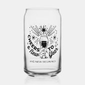 Feiern zum Neujahrsfest Dosenglas (Rückseite)