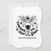 Feiern zum Neujahrsfest Einladung (Vorderseite)