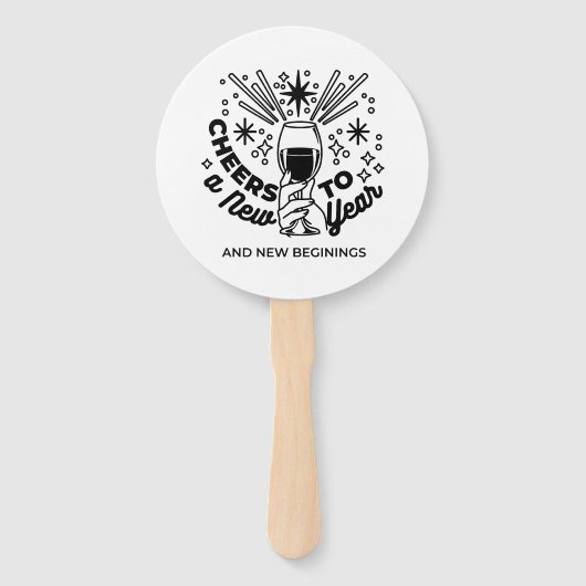 Feiern zum Neujahrsfest Fächer (Rückseite)