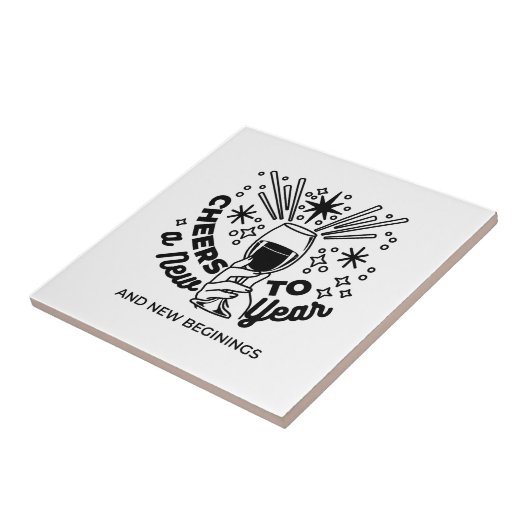 Feiern zum Neujahrsfest Fliese (Seite)