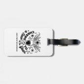 Feiern zum Neujahrsfest Gepäckanhänger (Rückseite horizontal)