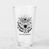 Feiern zum Neujahrsfest Glas (Rückseite)