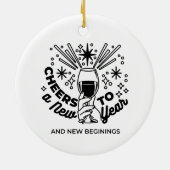 Feiern zum Neujahrsfest Keramik Ornament (Hinten)