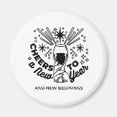 Feiern zum Neujahrsfest Magnet (Vorne)