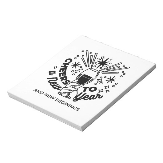 Feiern zum Neujahrsfest Notizblock (Rotiert)