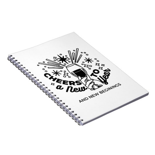Feiern zum Neujahrsfest Notizblock (Rechte Seite)