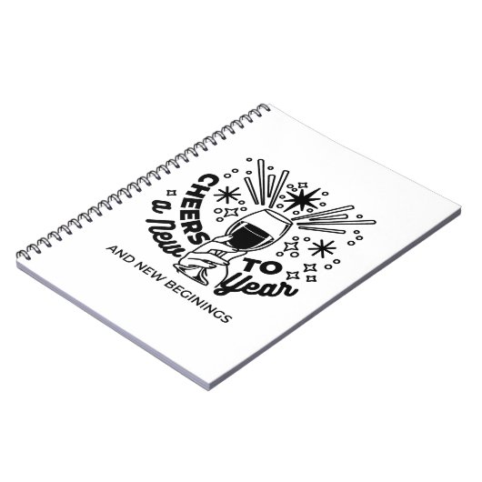 Feiern zum Neujahrsfest Notizblock (Linke Seite)