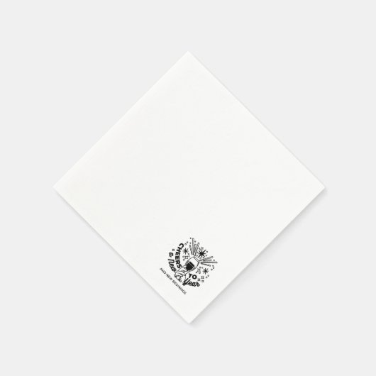 Feiern zum Neujahrsfest Serviette (Ecke)