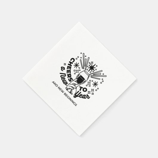 Feiern zum Neujahrsfest Serviette (Ecke)