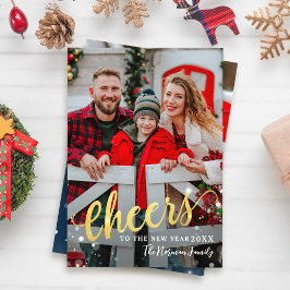 Feiern zum Neujahrsglanzlicht 2 Foto Blau Feiertagskarte