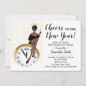 Feiern zum Neujahrsmädchen-Abend Einladung (Vorderseite)