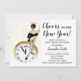 Feiern zum Neujahrsmädchen-Abend Einladung
