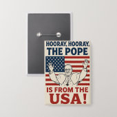 Feiern zum Papst der USA - Schaltfläche Button (Vorderseite/Rückseite)