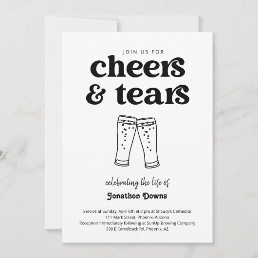 Feiern zum Party des Lebens Einladung (Vorderseite)