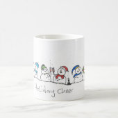 Feiern zum Schneemann Kaffeetasse (Mittel)