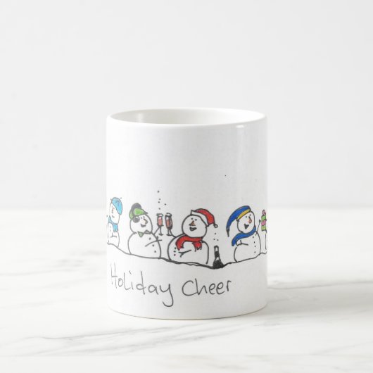Feiern zum Schneemann Kaffeetasse (Mittel)
