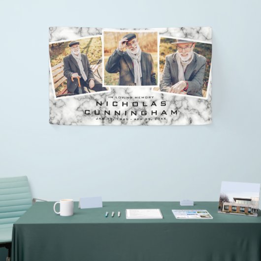 Feiern zum Schwarz-weißen Foto des Lebens Banner (Messeveranstaltung)