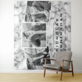 Feiern zum Schwarz-weißen Foto des Lebens Wandteppich (Beispiel)