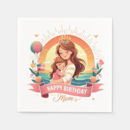 Feiern zum Sondertag der Mama Serviette