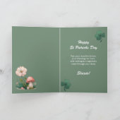 Feiern zum St. Patricks Day Karte (Innenseite)