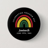 Feiern zum Tag der Freiheit im Juni 1865 Regenboge Button (Vorderseite)