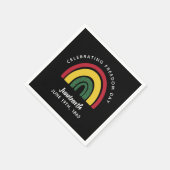 Feiern zum Tag der Freiheit im Juni 1865 Regenboge Serviette (Ecke)