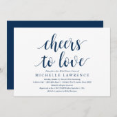 Feiern zum Thema Liebe, Modernes Brautparty I Einladung (Vorne/Hinten)