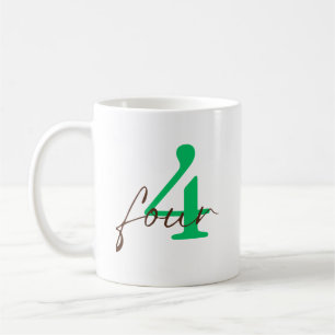 Feiern zum vierten Jahr Kaffeetasse