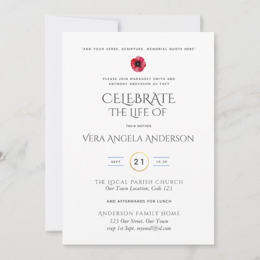 Feiern zur Beerdigung des Lebens (Vorderseite)