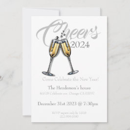 Feiern zur Einladung zum neuen Jahr