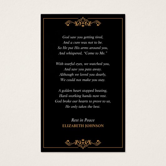 Feiern zur Erinnerungsfotokarte der Lebensbeerdigu (Rückseite)