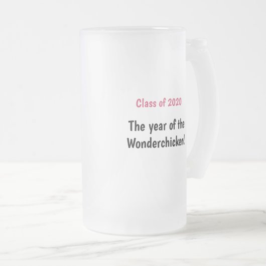 Feiern zur Klasse 2020 Mattglas Bierglas (VorderseiteRechts)