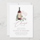 Feiern zur Liebe der Wein-Degustations-Partei Einladung (Vorderseite)