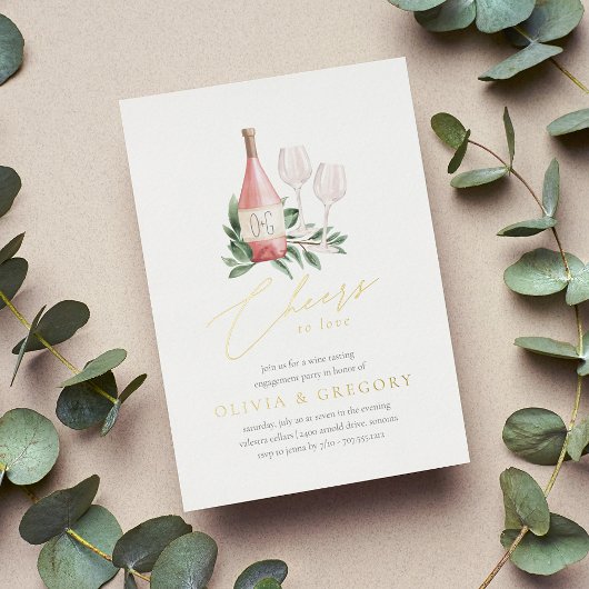 Feiern zur Liebe der Wein-Degustations-Partei Folieneinladung