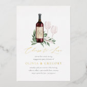 Feiern zur Liebe der Wein-Degustations-Partei Folieneinladung (Vorderseite)