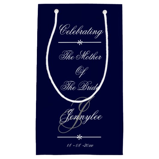 Feiern zur "Mutter der Braut" der Navy Kleine Geschenktüte (Vorderseite)