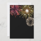 Feiern zur Neujahrseinladung, Silvesterabend Einladung (Rückseite)