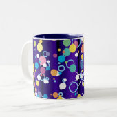 Feiern Zweifarbige Tasse (Vorderseite Links)