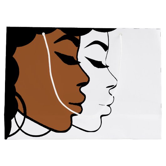 Feiernde Blackness Große Geschenktüte (Rückseite)