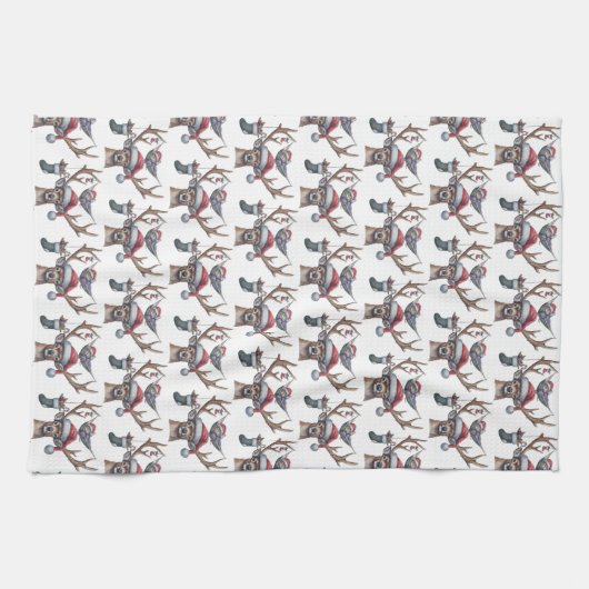 Feiernde Freunde Küchentuch (Horizontal)