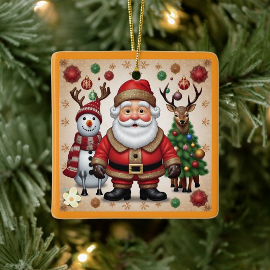 "Feiernder Cheer" Keramikornament (Baum)