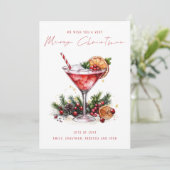 Feiernder Cocktail 2026 Kalender Frohe Weihnachten (Stehend Vorderseite)