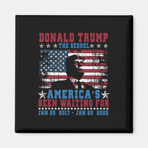 Feiernder Präsident Donald Trump Tag der Amtseinfü Magnet