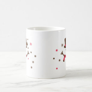 Feiernder Snowman Cheer Kaffeetasse