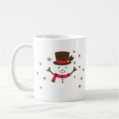 Feiernder Snowman Cheer Kaffeetasse (Links)